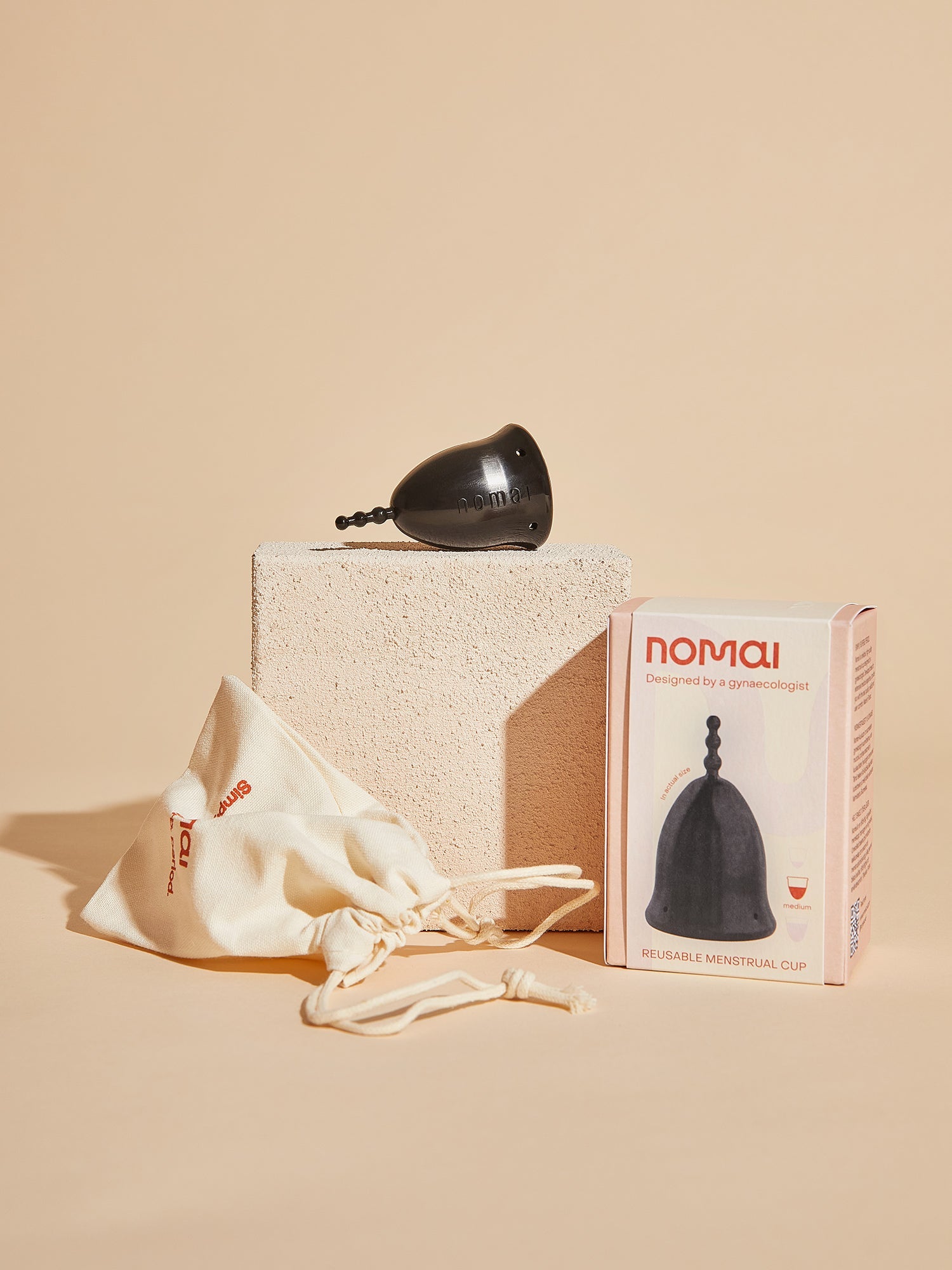 Nomai Menstrual Cup, black