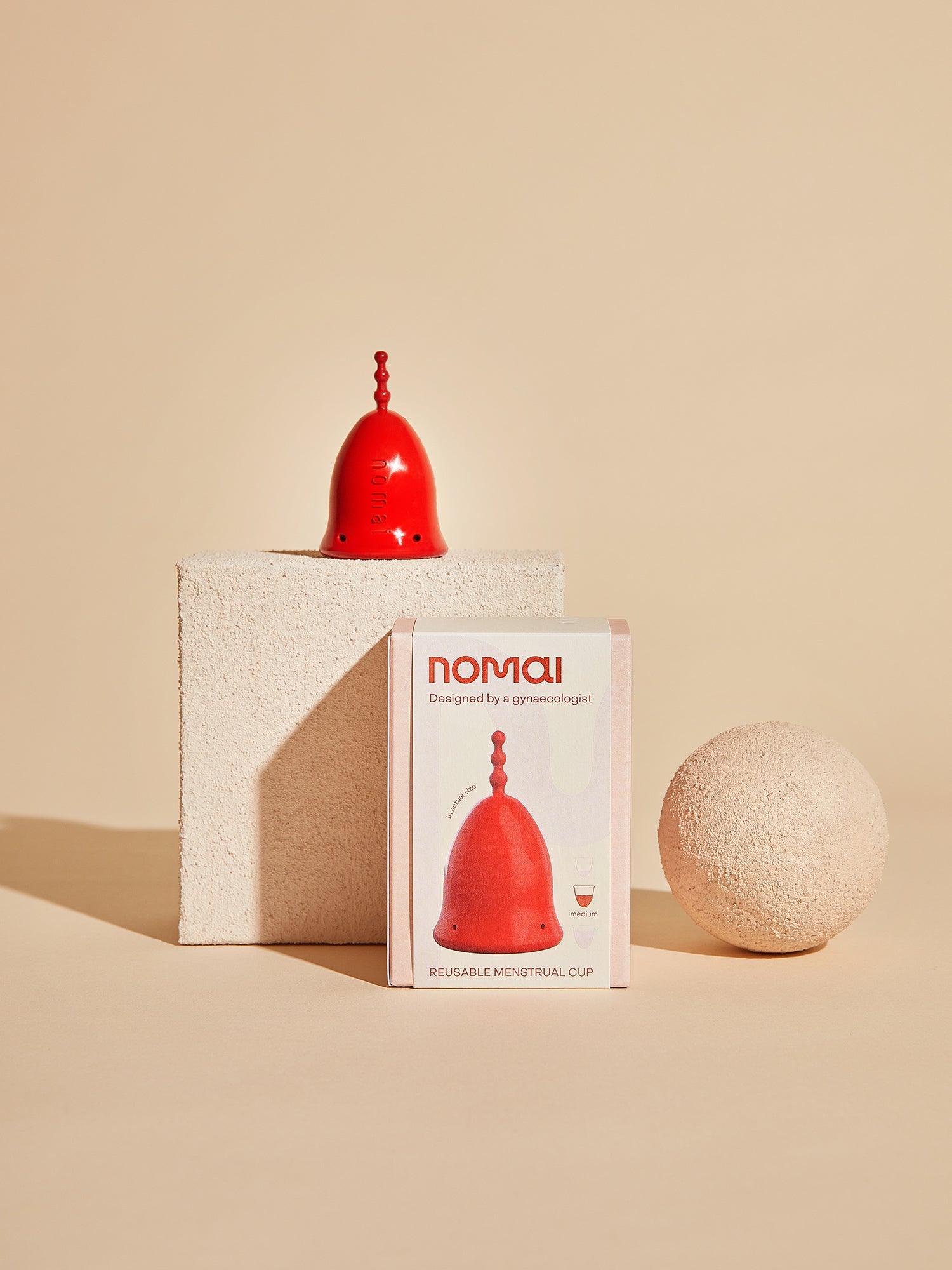 Nomai Menstrual Cup, red